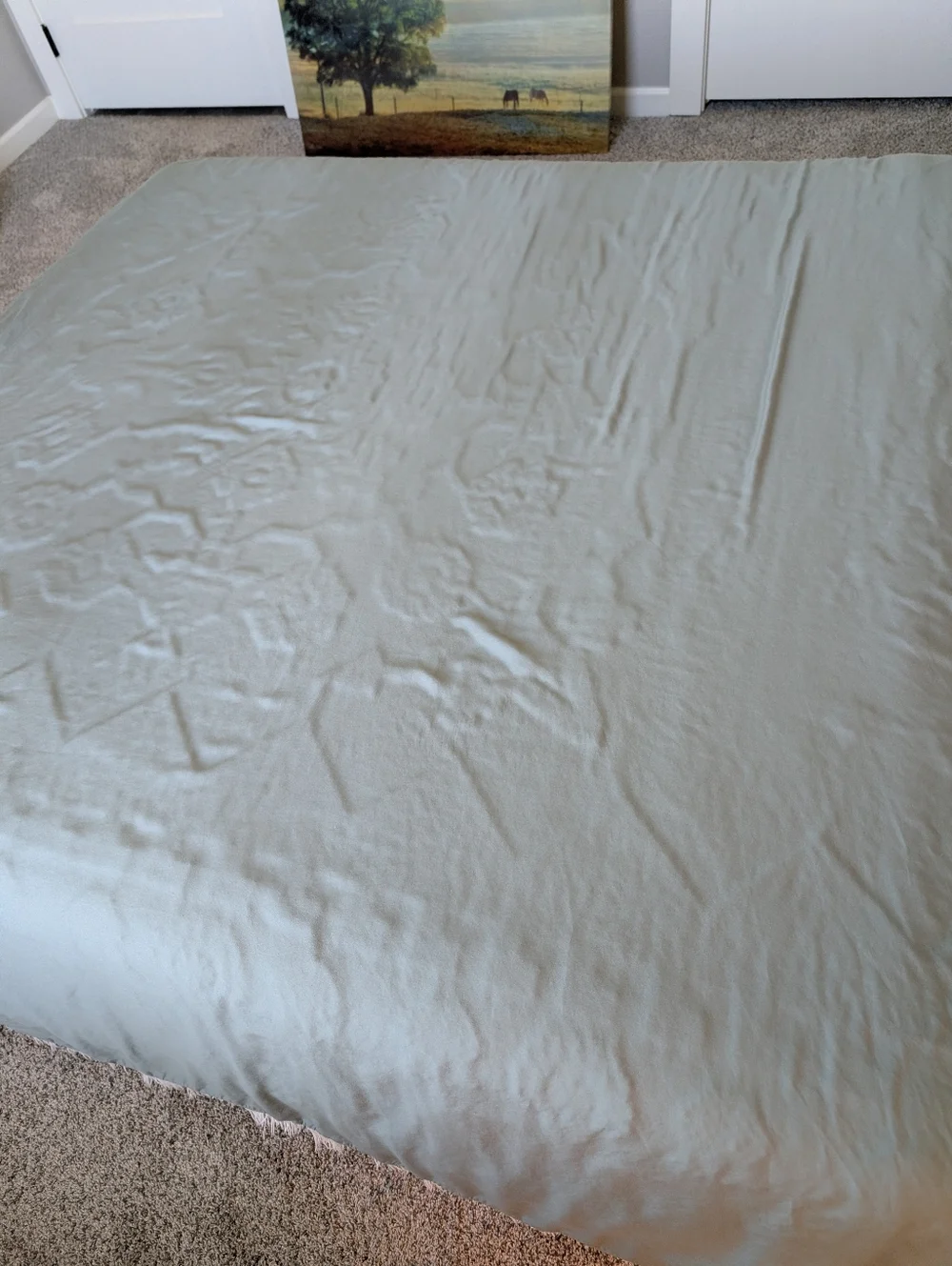 Pure Beech Sateen Sage Green 400T 100% Modal Queen Size Flat Sheet